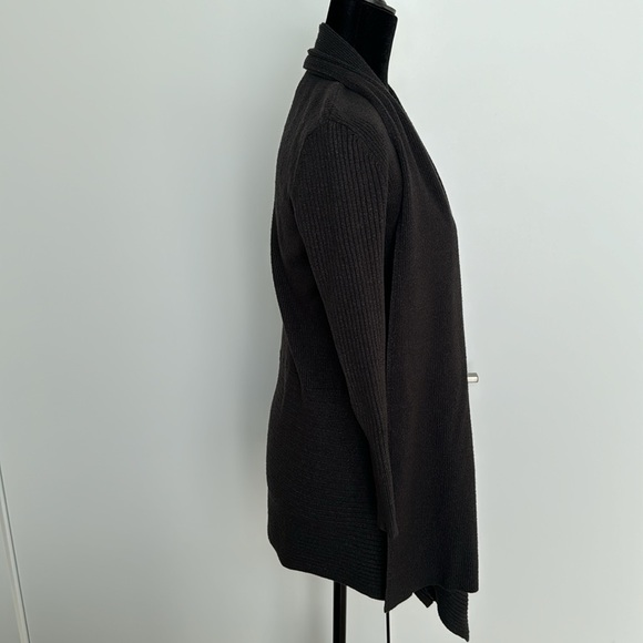 Calvin Klein women's long brown cardigan Size Small - Picture 2 of 5